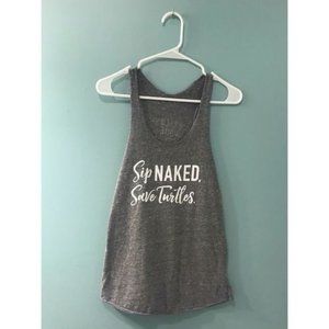 ALTERNATIVE EARTH “Sip Naked Save Turtles” Tank 🐢